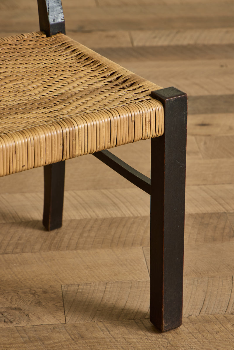 Set of 4 Brutalist Carved Chairs