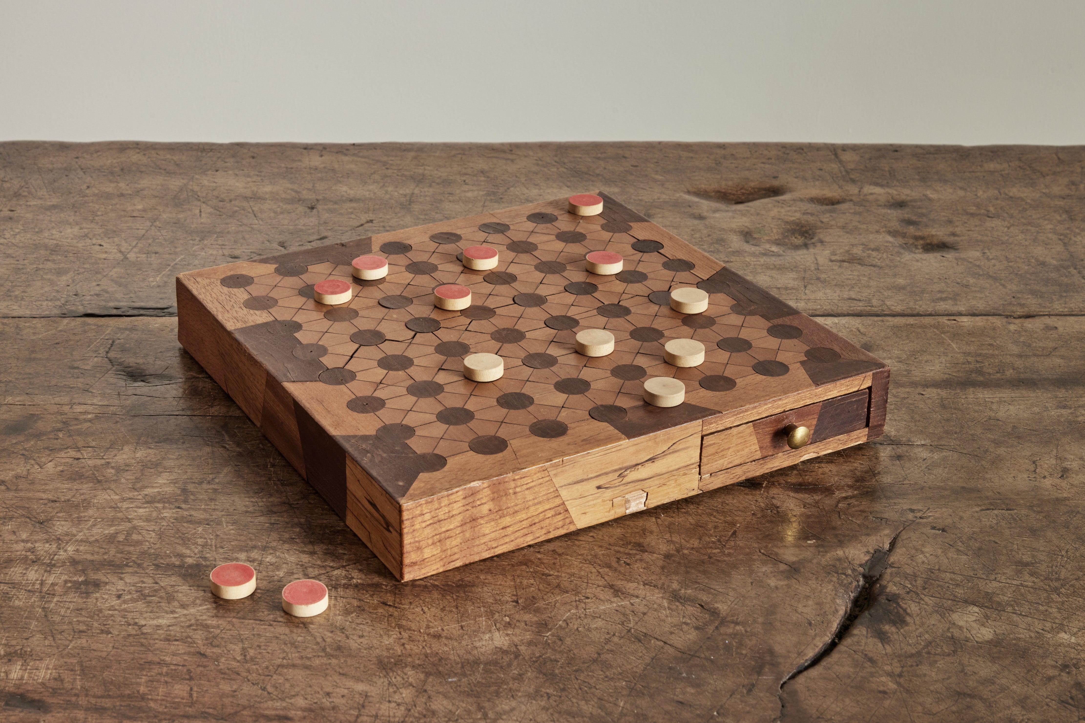 Inlaid Wood Chinese Checkerboard