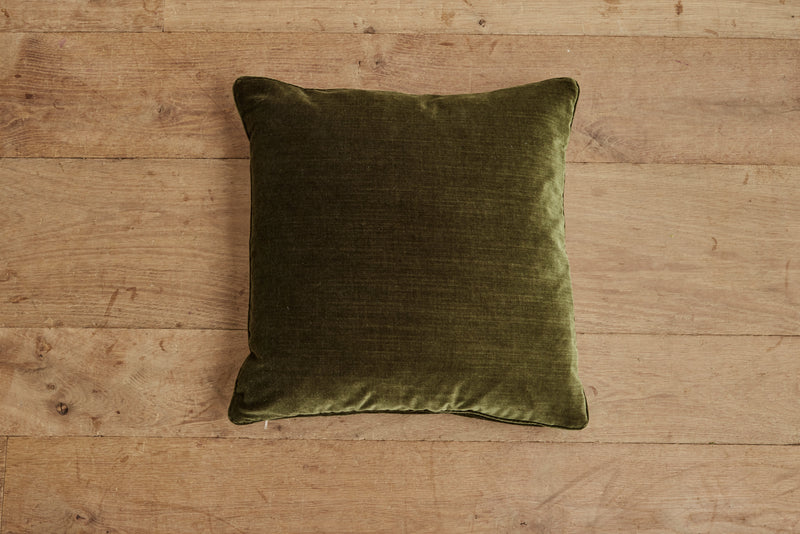 Nickey Kehoe Velvet Square Pillow, Green