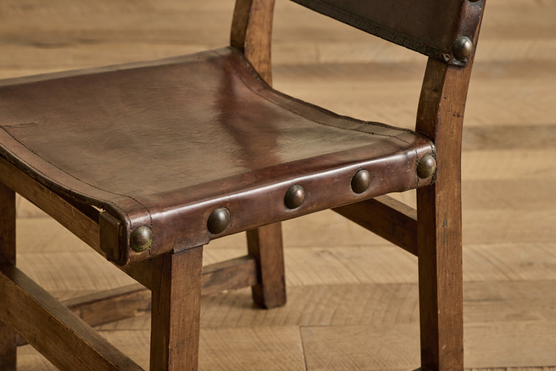 Pair of Leather Sling Chairs