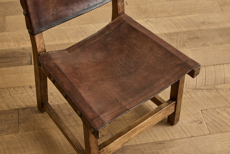 Pair of Leather Sling Chairs