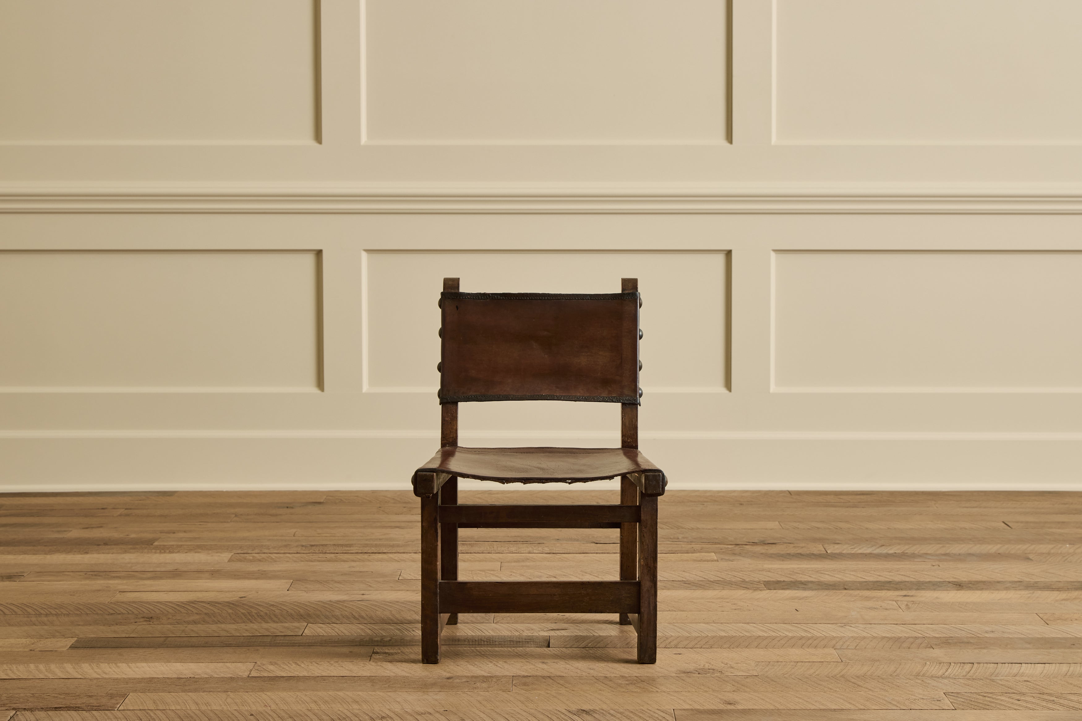 Pair of Leather Sling Chairs