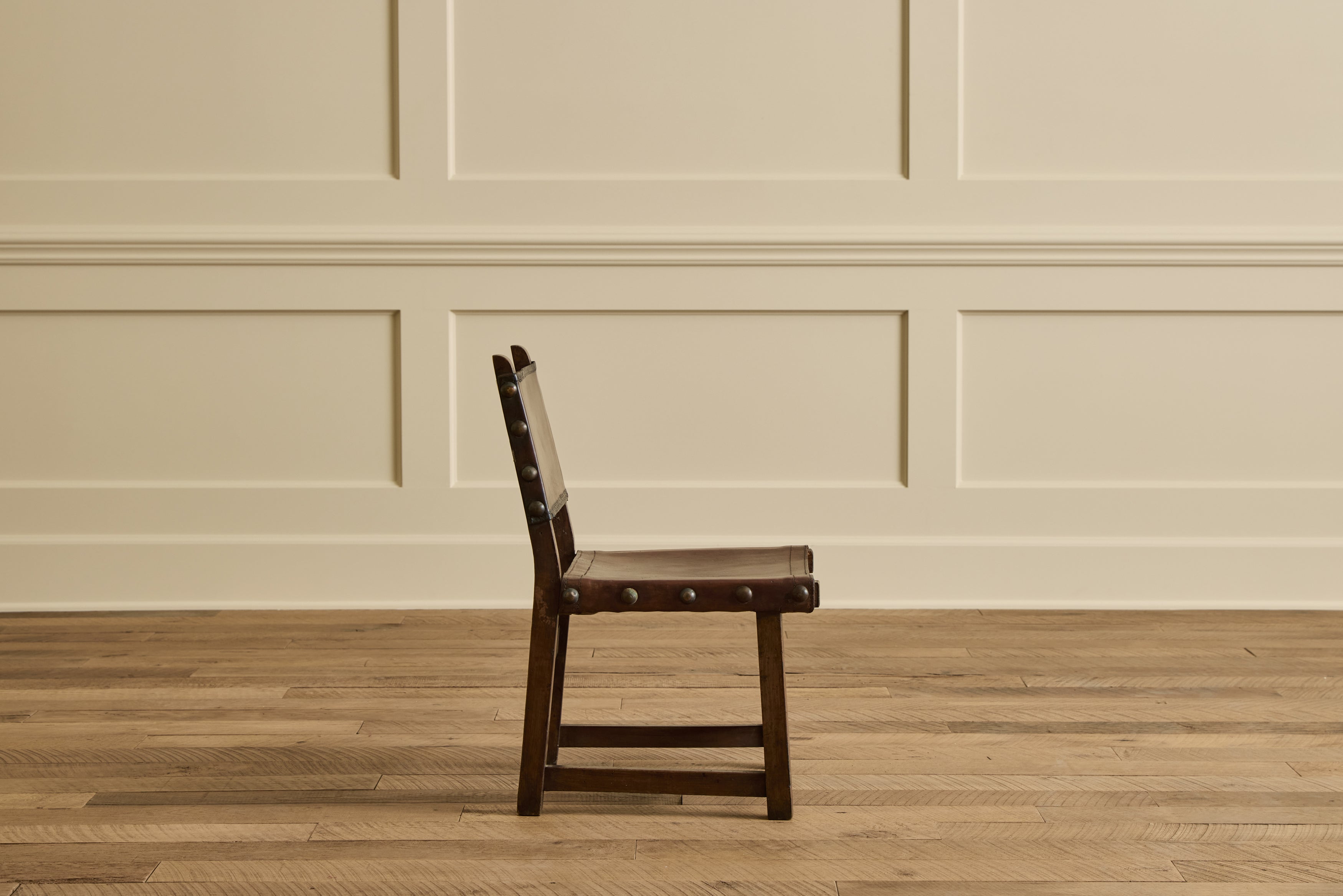 Pair of Leather Sling Chairs