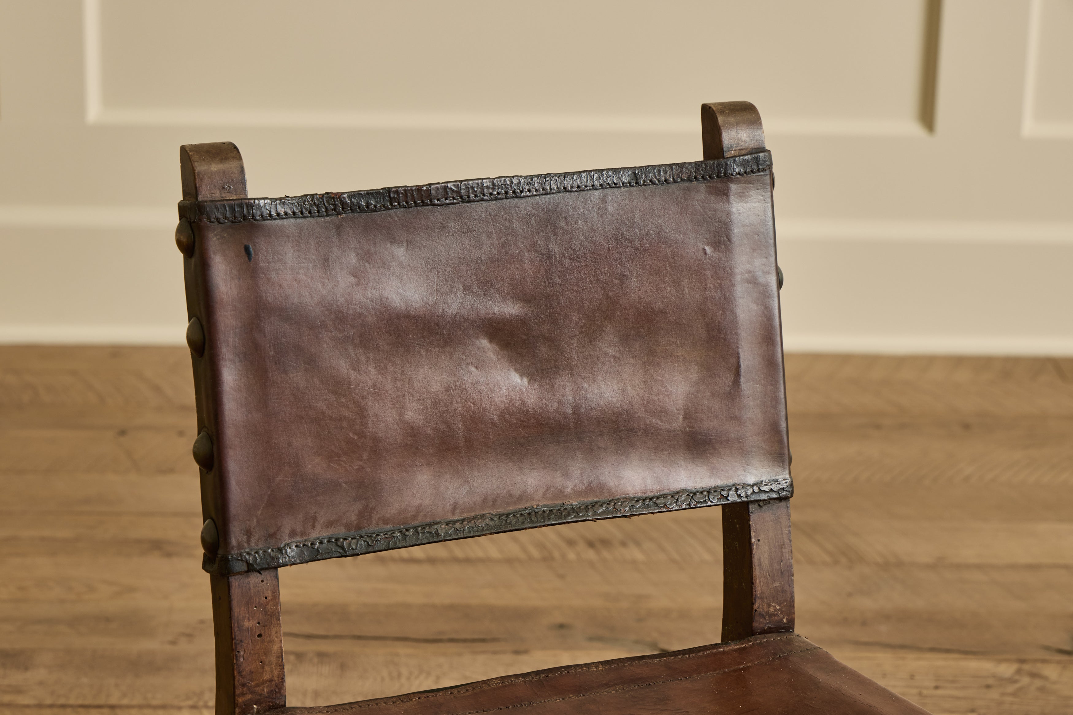 Pair of Leather Sling Chairs