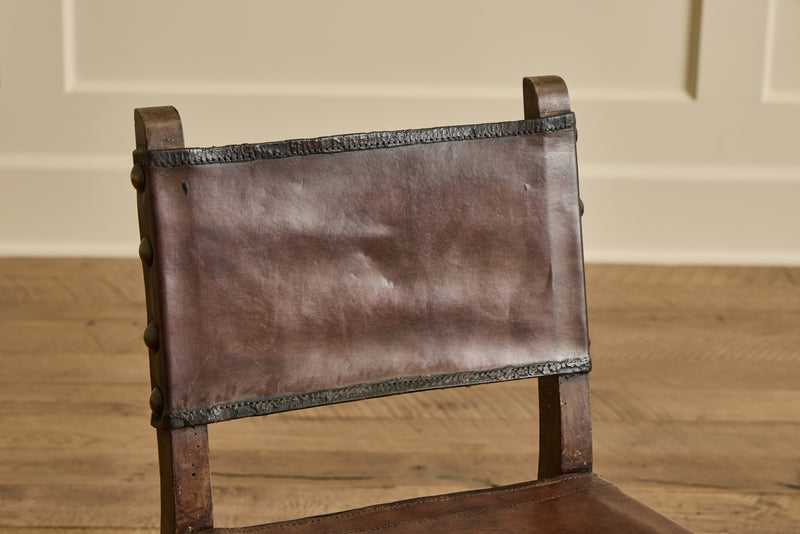 Pair of Leather Sling Chairs