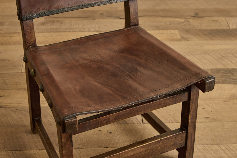 Pair of Leather Sling Chairs