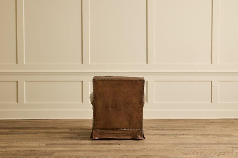 Pair of French Leather Arm Chairs
