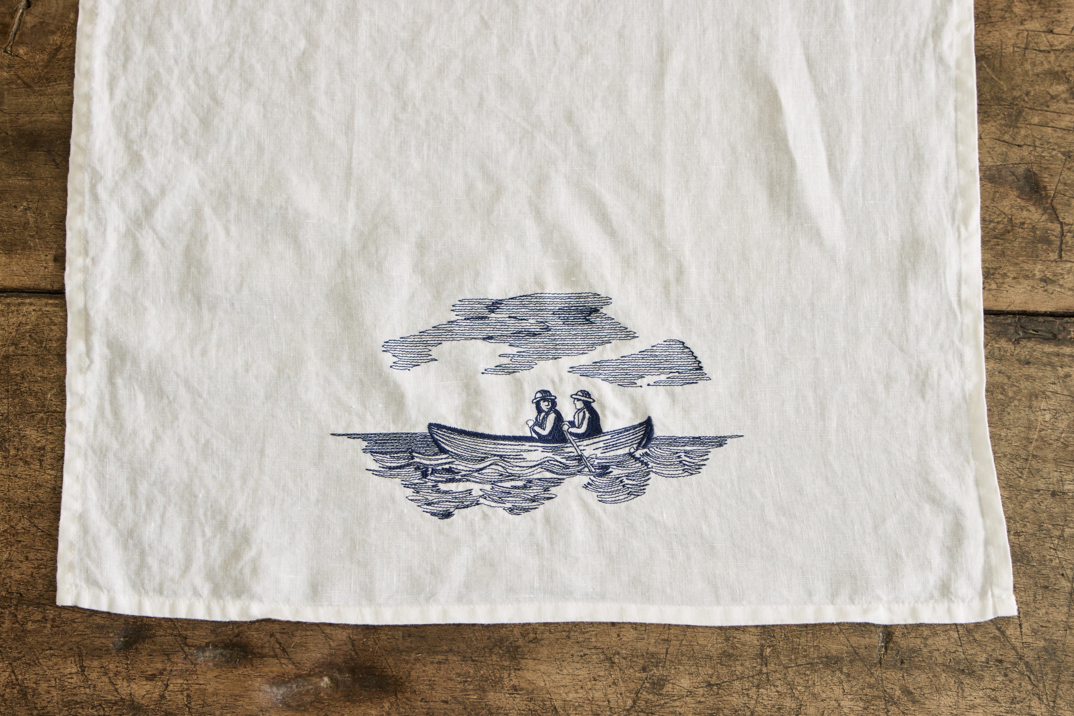 Barquito Embroidered Hand Towel