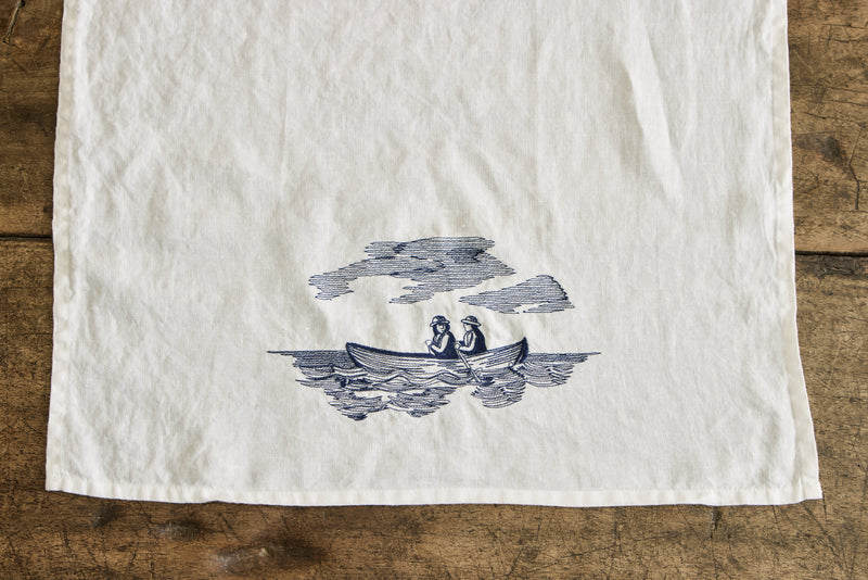 Barquito Embroidered Hand Towel