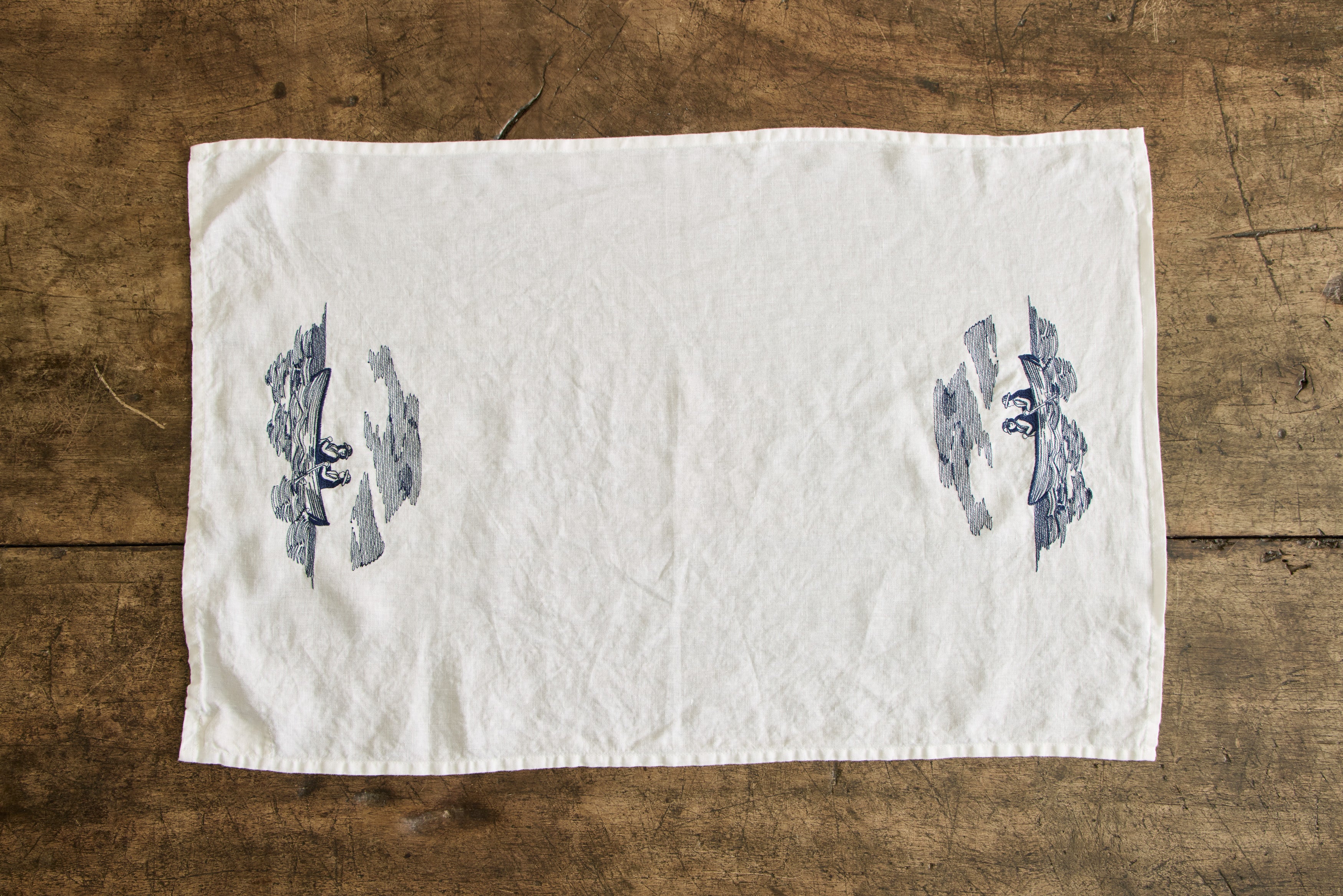 Barquito Embroidered Hand Towel