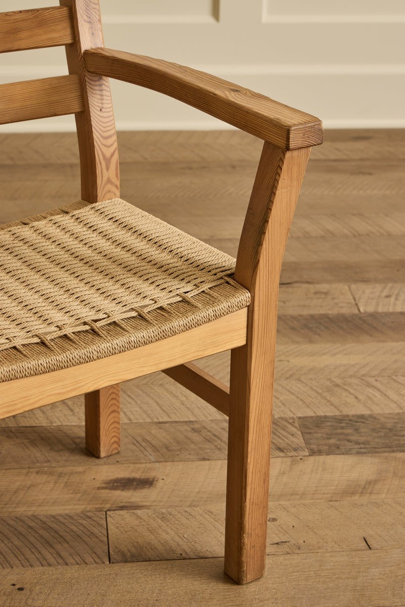 Set of 4 Pine Wood Dining Chairs