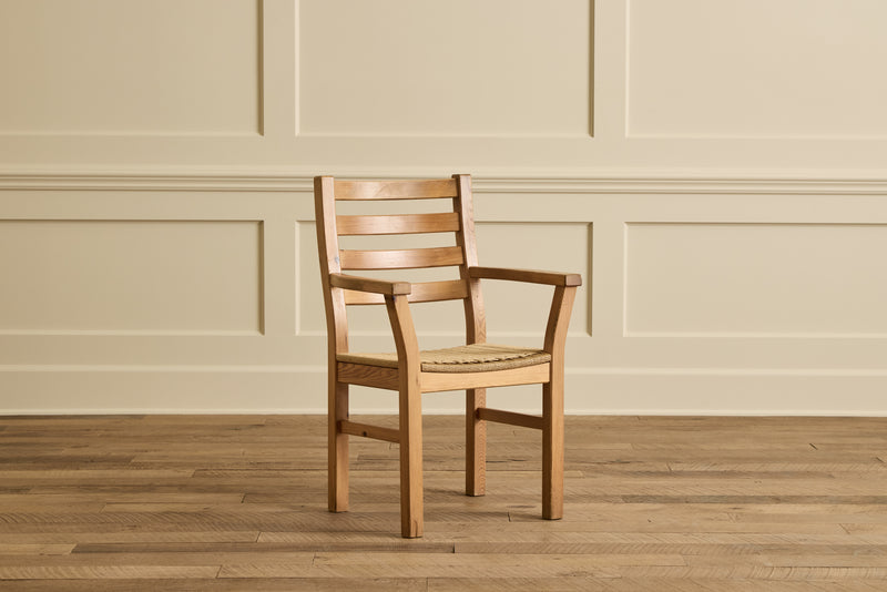 Set of 4 Pine Wood Dining Chairs