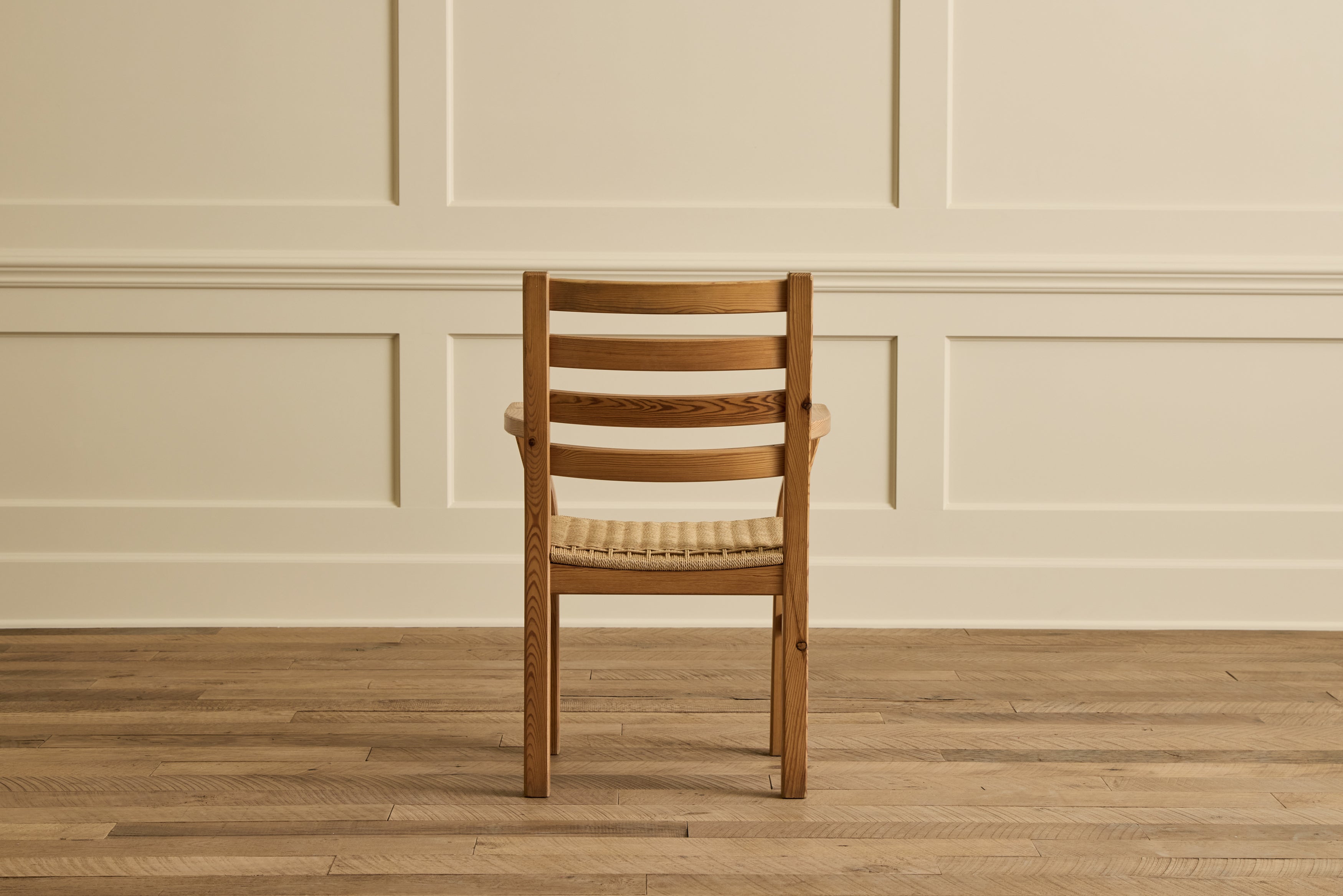 Set of 4 Pine Wood Dining Chairs