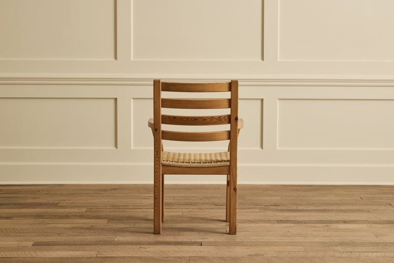 Set of 4 Pine Wood Dining Chairs