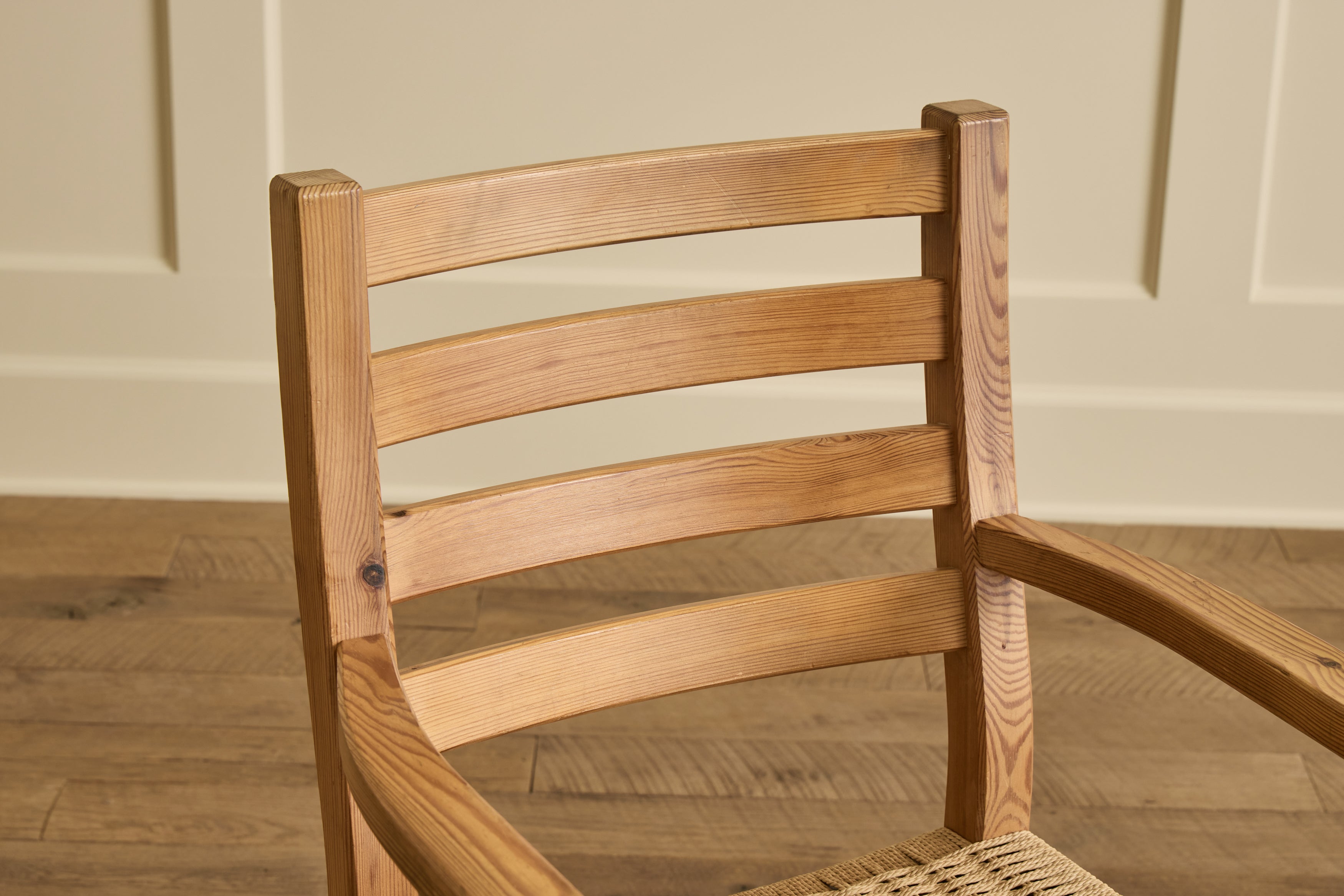 Set of 4 Pine Wood Dining Chairs