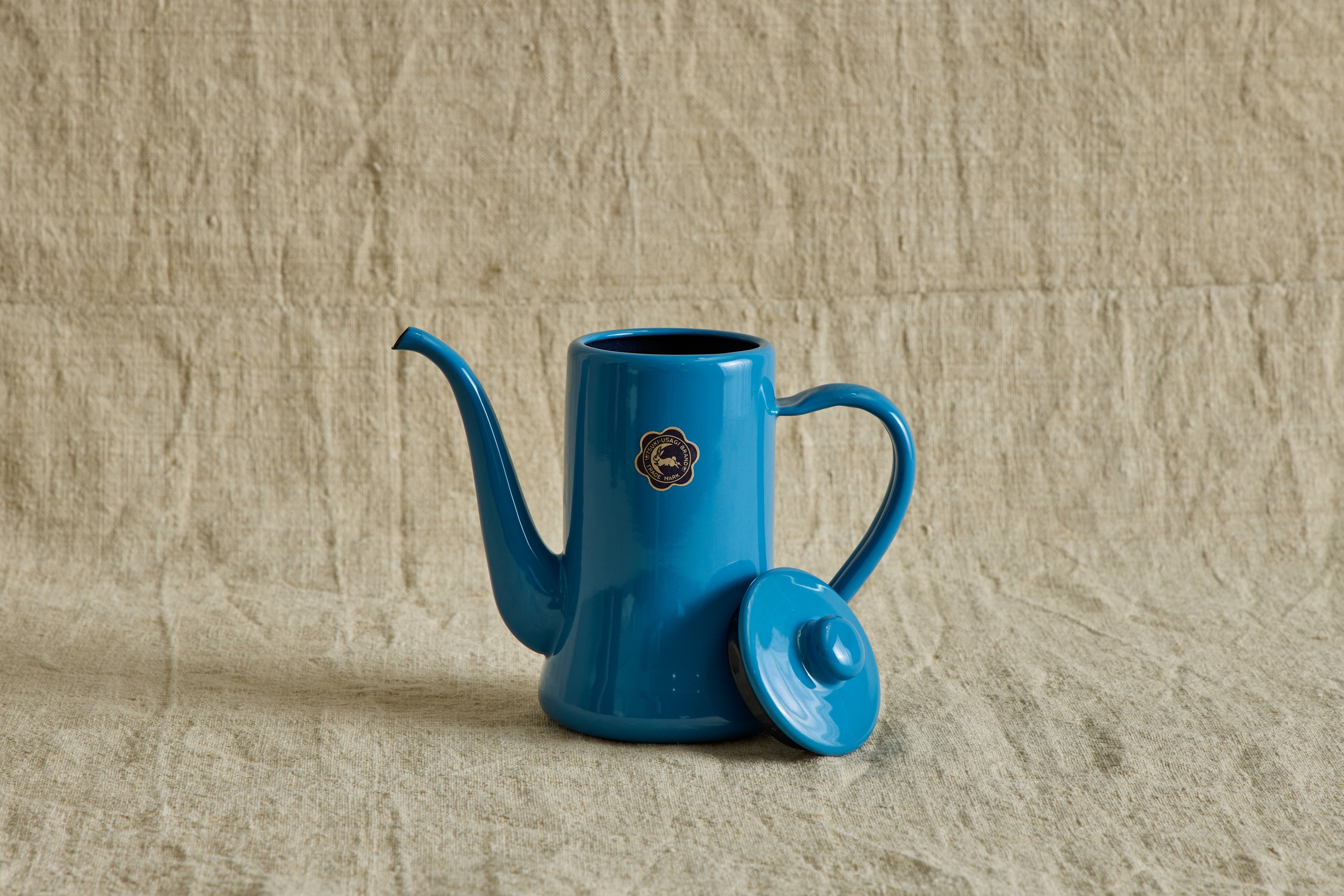 Enamel Slimpot Kettle, Blue