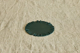 Fringe Leather Coasters in Forest, Set of 4