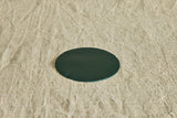 Fringe Leather Coasters in Forest, Set of 4