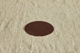 Fringe Leather Coasters in Buffalo Brown, Set of 4