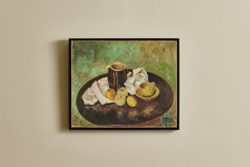 Yellow Tea Cup Still Life Painting