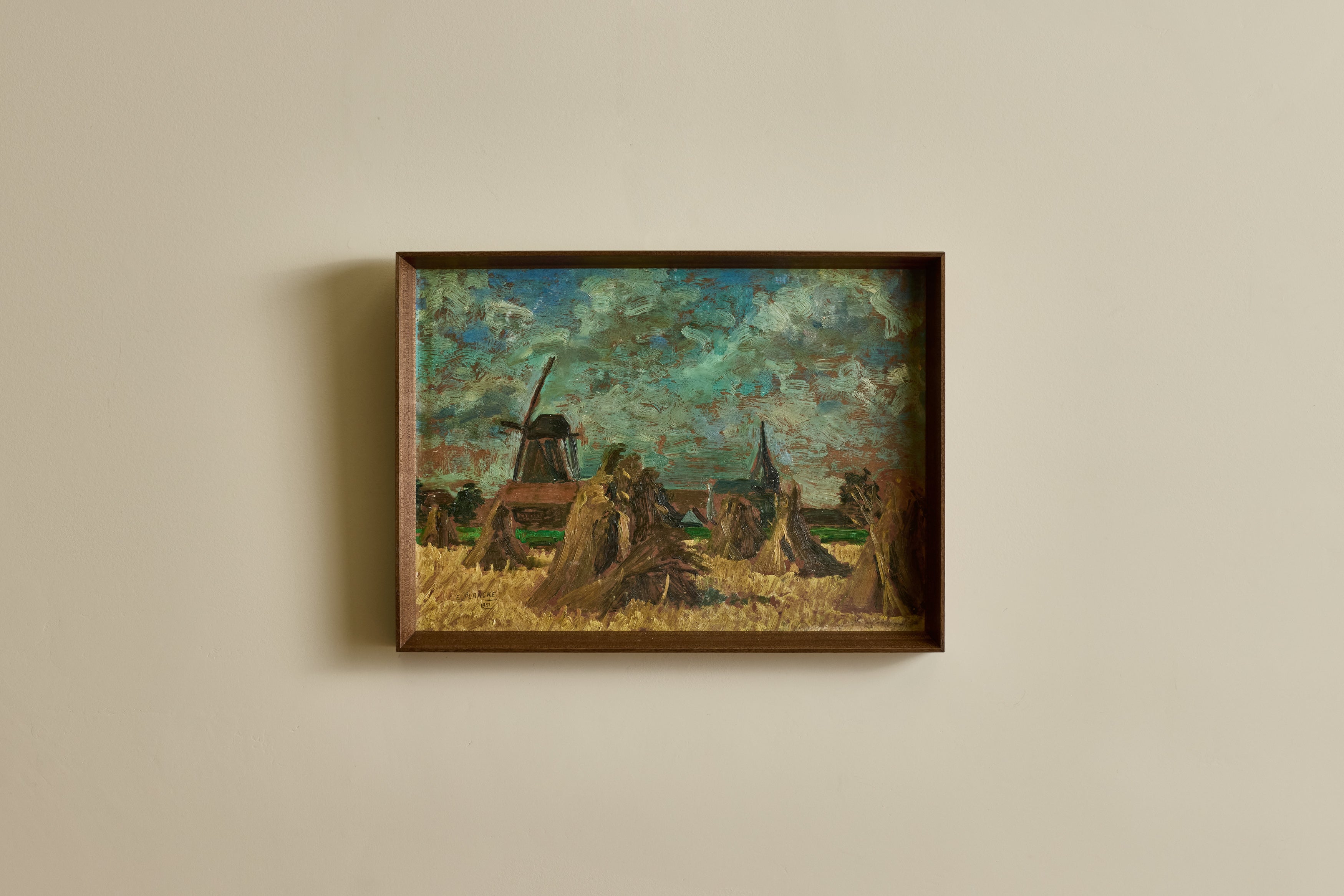 Haystack Oil Painting