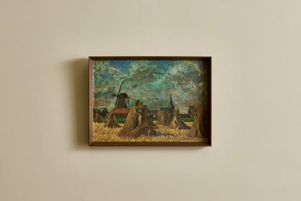 Haystack Oil Painting