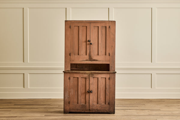 Painted Stepback Cupboard