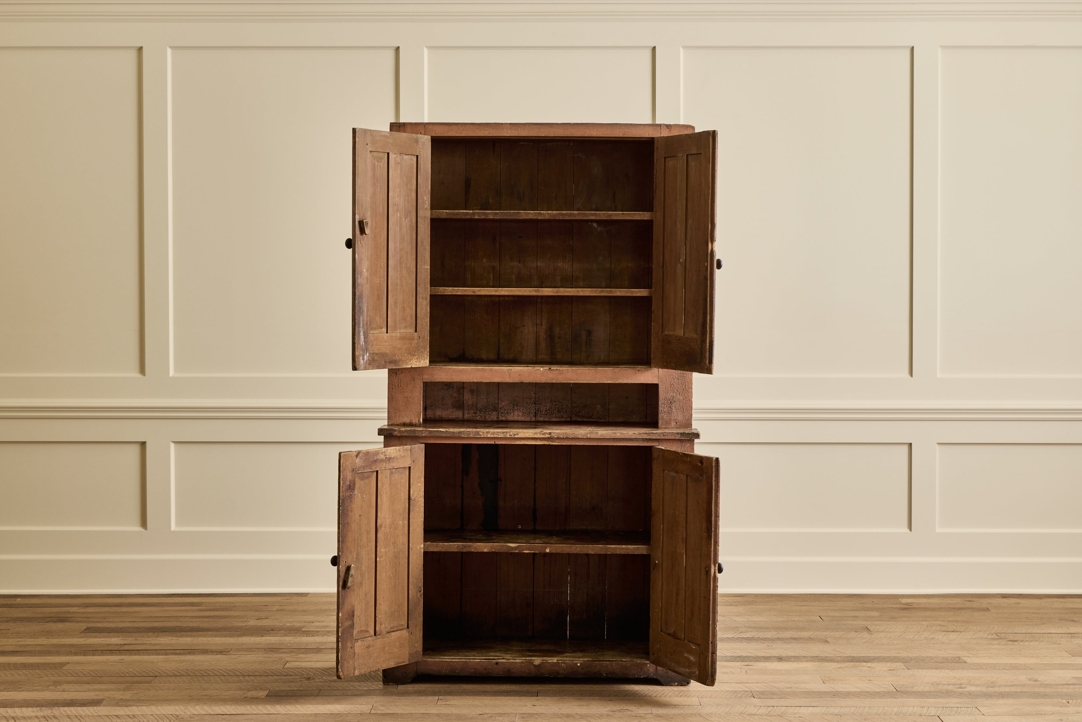 Painted Stepback Cupboard