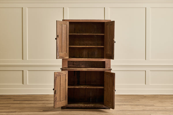 Painted Stepback Cupboard