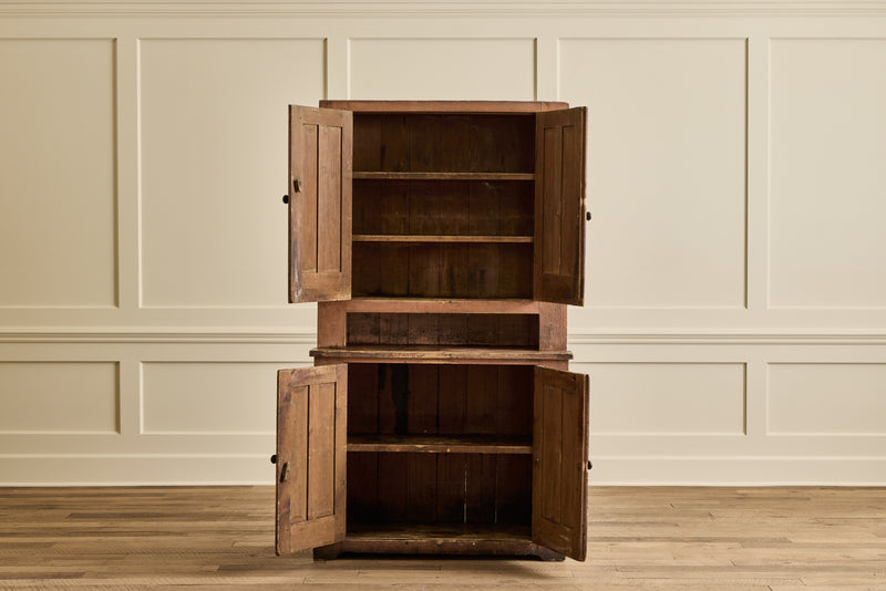 Painted Stepback Cupboard