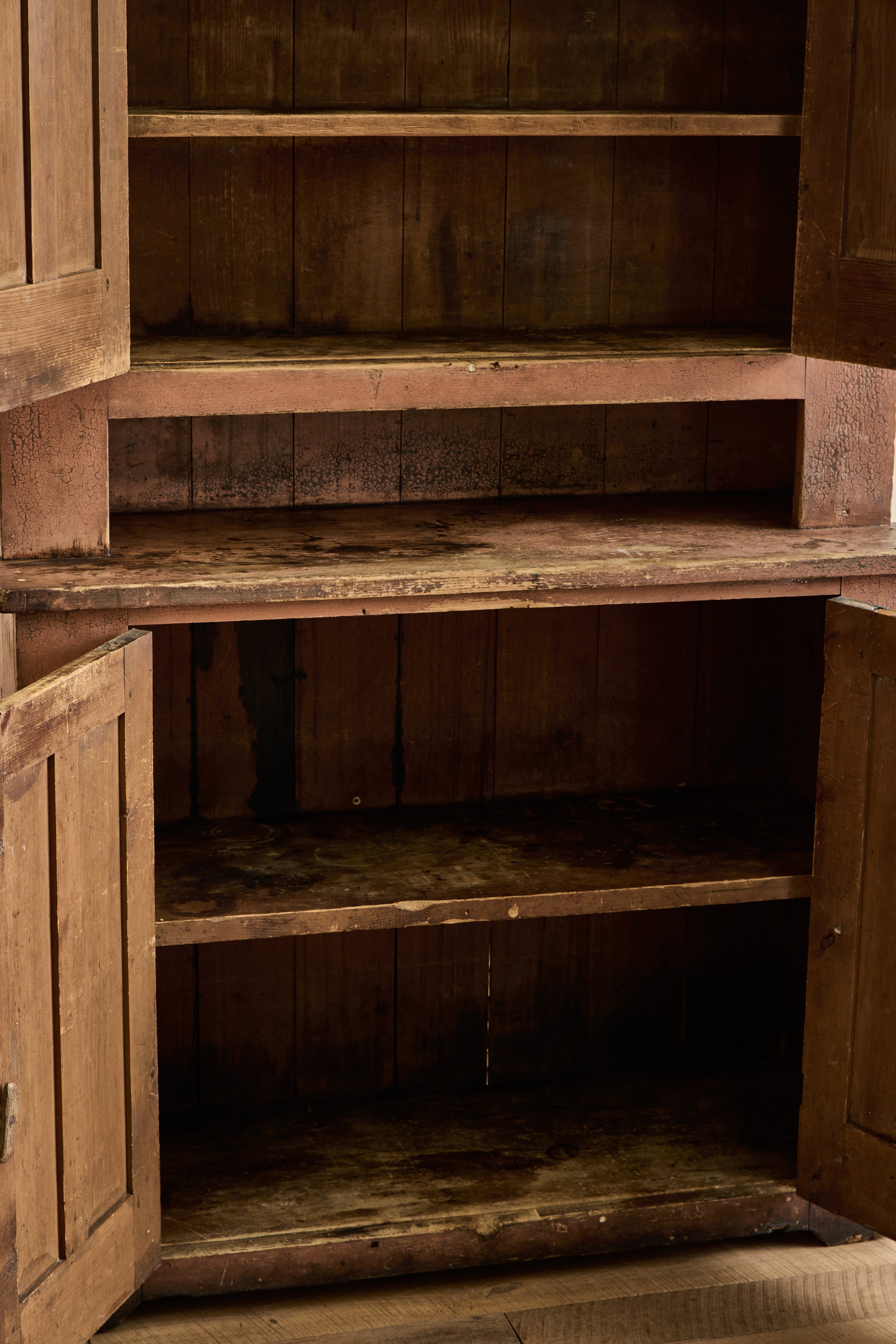 Painted Stepback Cupboard