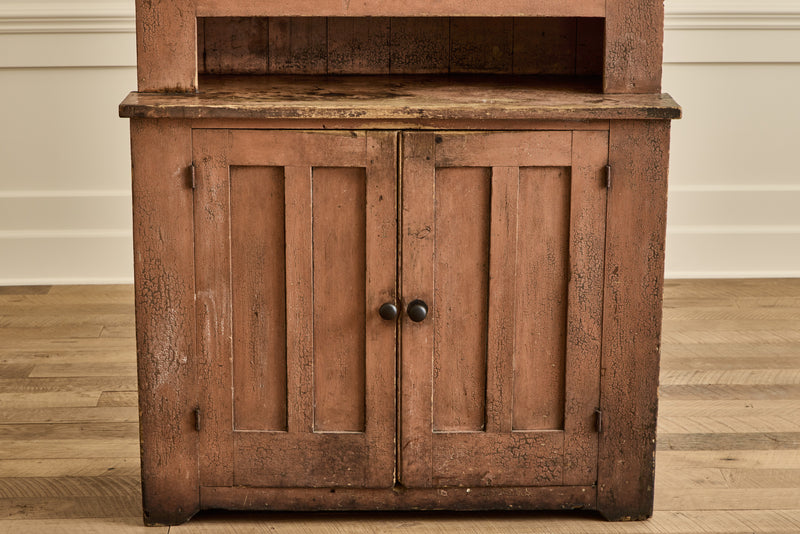 Painted Stepback Cupboard