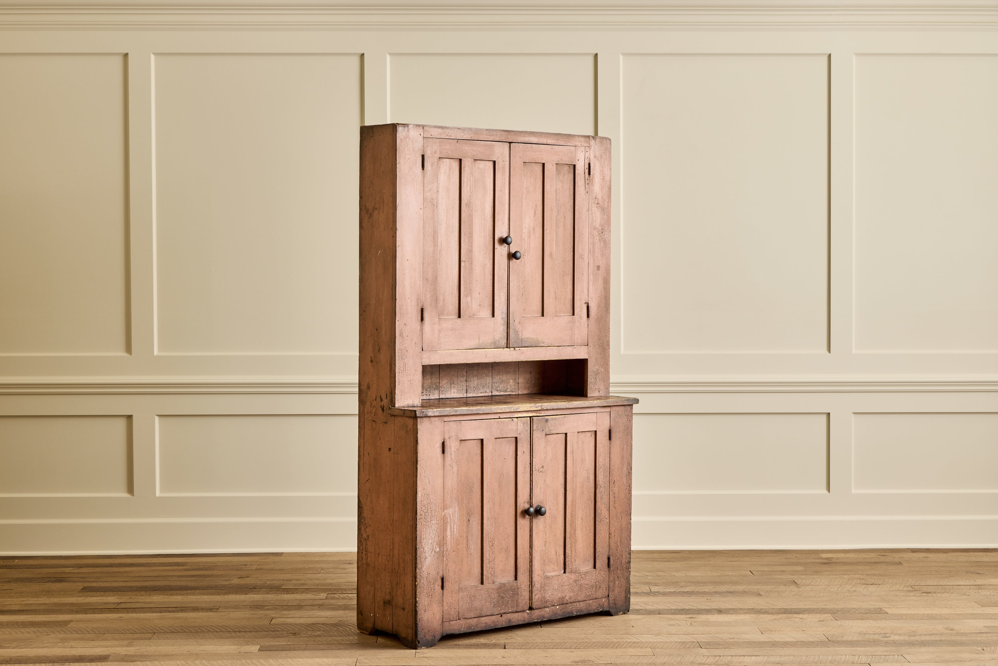 Painted Stepback Cupboard