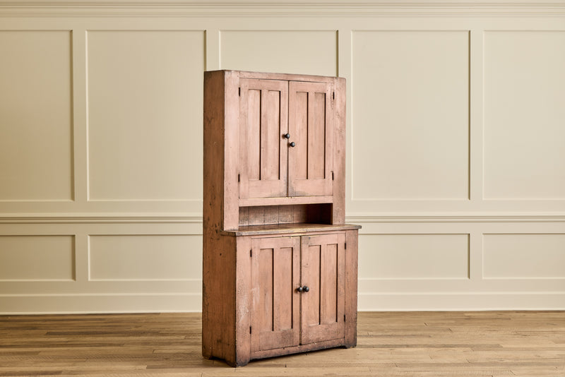 Painted Stepback Cupboard