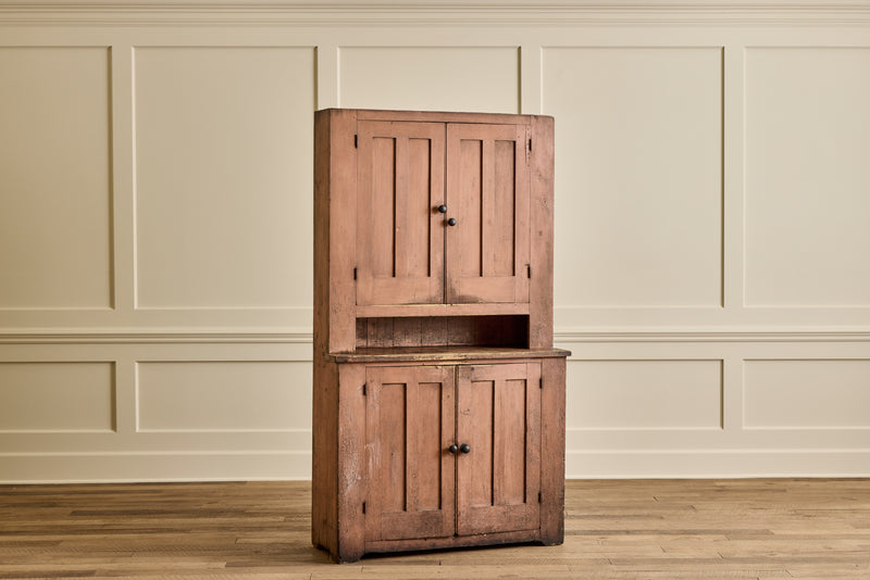 Painted Stepback Cupboard