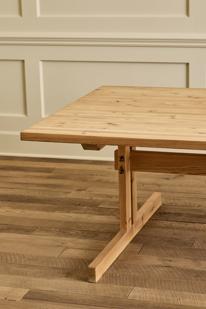 Danish Pine Wood Dining Table