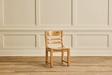 Set of 6 Brutalist Pine Chairs