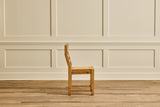 Set of 6 Brutalist Pine Chairs