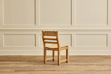 Set of 6 Brutalist Pine Chairs