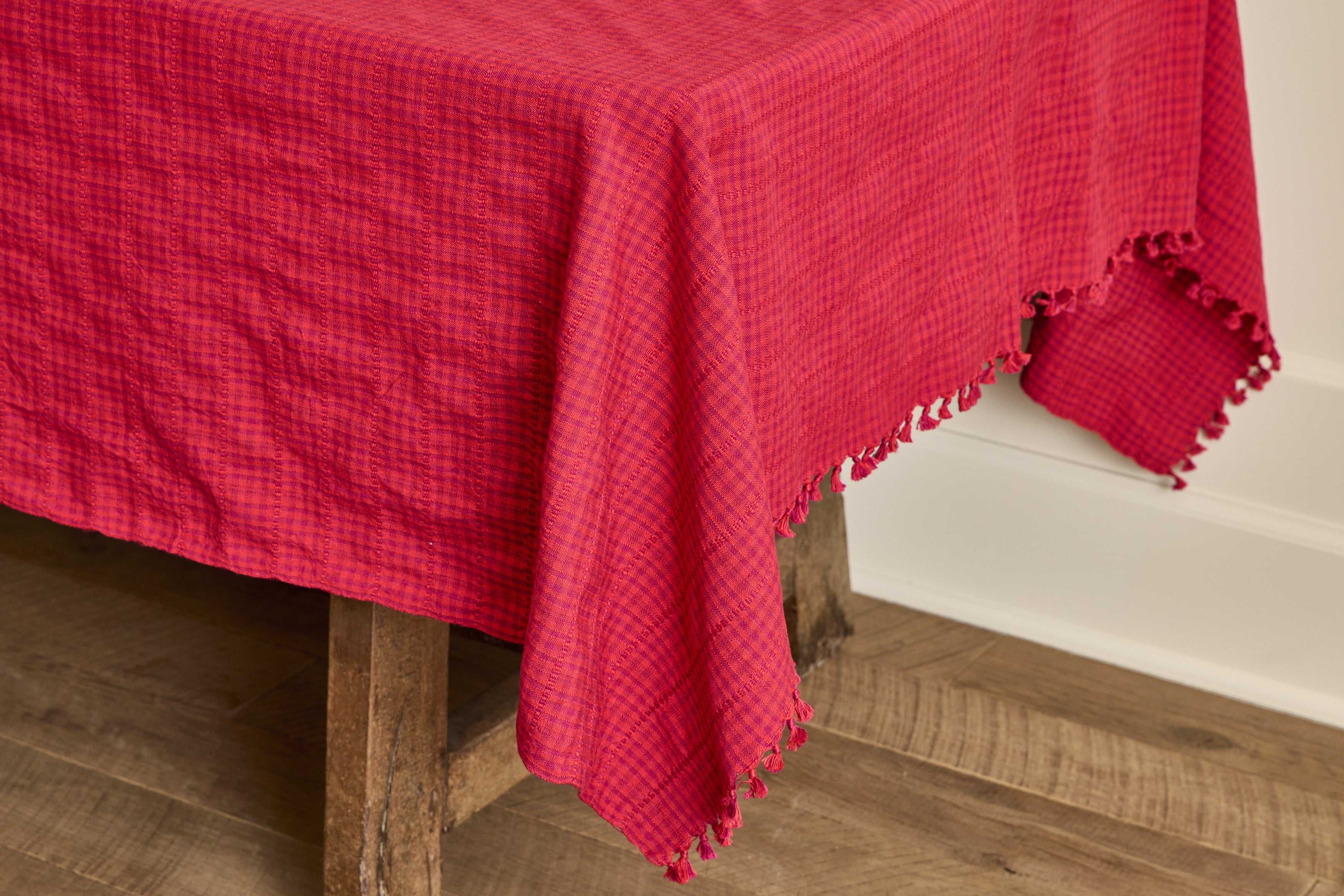 Soho Tablecloth in Crimson Red