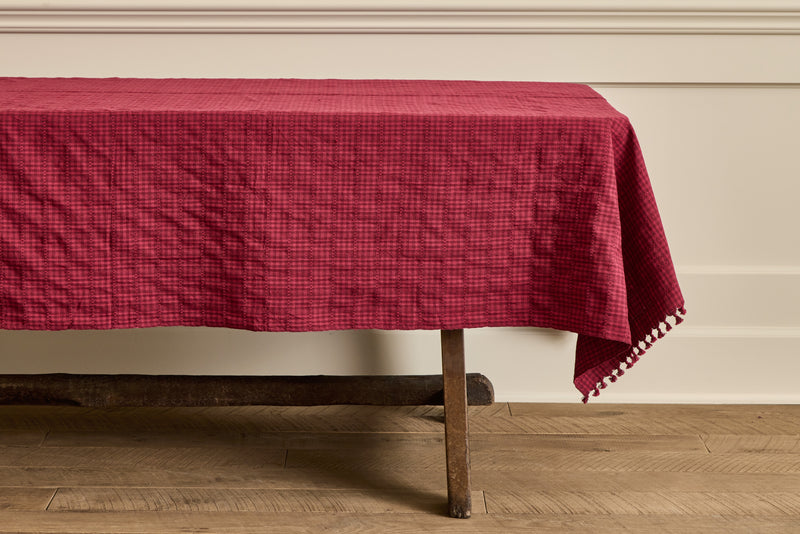 Soho Tablecloth in Bordeaux
