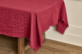 Soho Tablecloth in Bordeaux