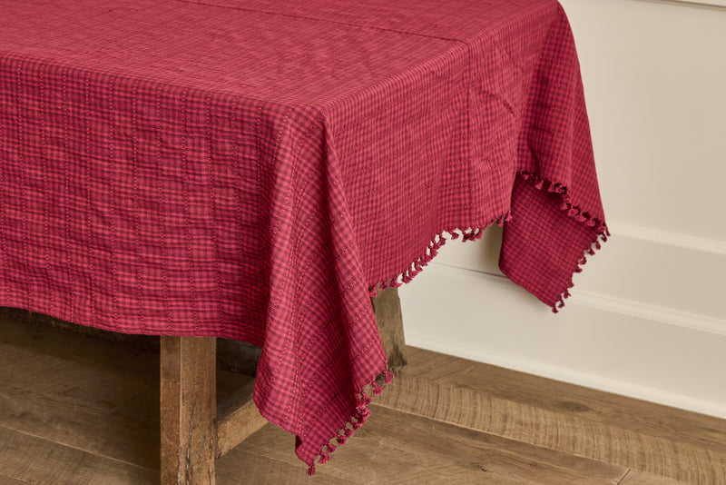 Soho Tablecloth in Bordeaux