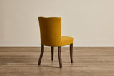 Shown in Customer's Own Material (Barker House, Velvet Ochre and Samuel & Sons, Saisons Cord in Basil) And Saddle