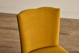 Shown in Customer's Own Material (Barker House, Velvet Ochre and Samuel & Sons, Saisons Cord in Basil) And Saddle