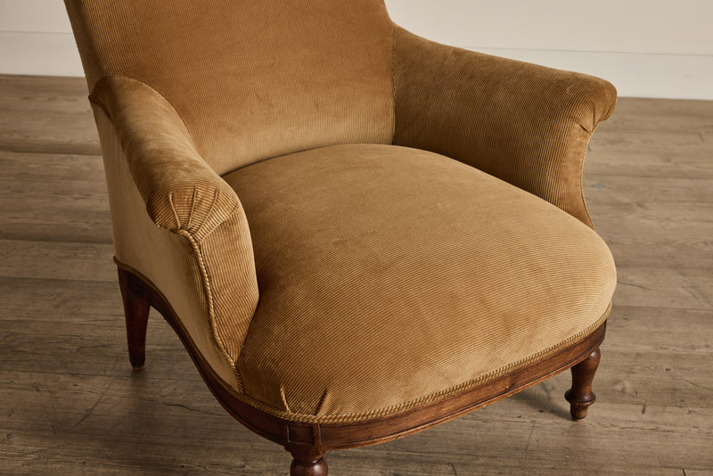 Pair of Crapaud Corduroy Chairs (NYC)