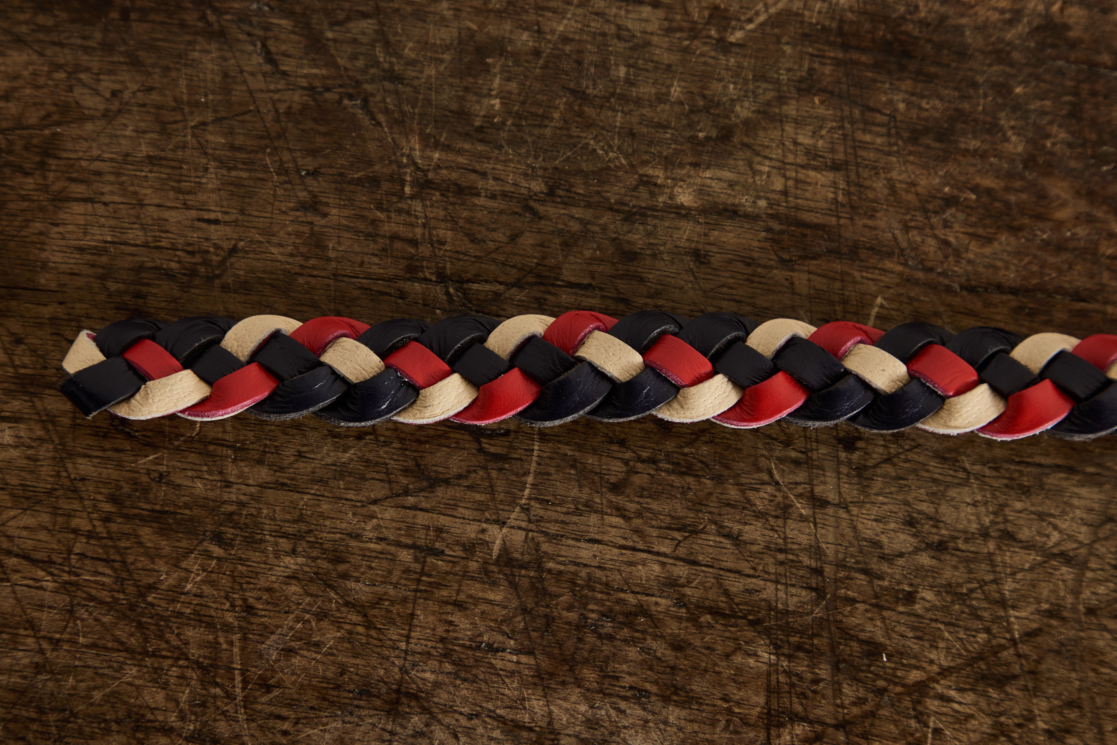 Georgie Paws, Flag Collar in Red, Navy & Chalk