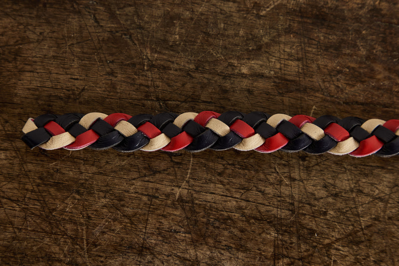 Georgie Paws, Flag Collar in Red, Navy & Chalk