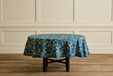 Night Bloom Tablecloth In Azure