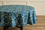 Night Bloom Tablecloth In Azure